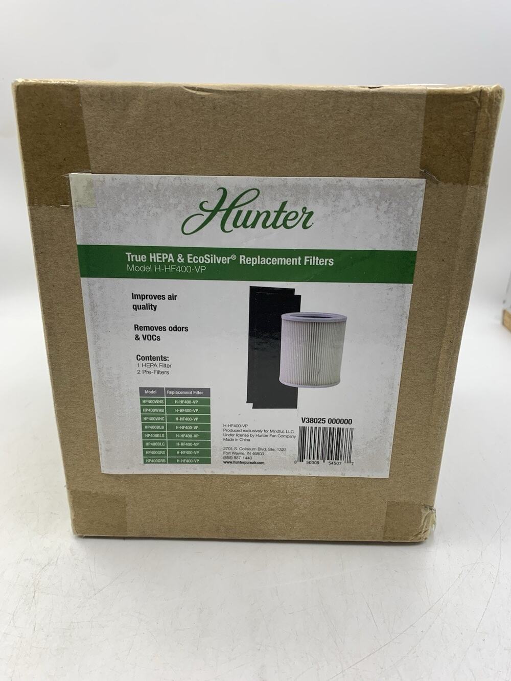 Genuine HUNTER Filter H-HF400-VP HEPA EcoSilver Filter 1 HEPA 2 Pre-Filters OEM